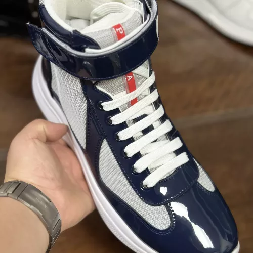 Replica Prada High Top Shoes For Men #1381668 $92.00 USD for Wholesale
