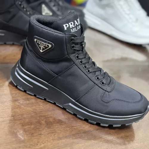 Replica Prada High Top Shoes For Men #1381670 $98.00 USD for Wholesale