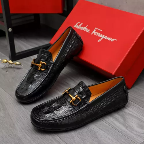 Salvatore Ferragamo Leather Shoes For Men #1381826 $80.00 USD, Wholesale Replica Salvatore Ferragamo Leather Shoes