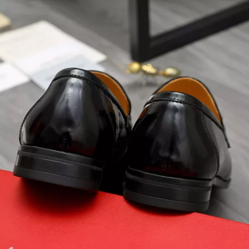 Replica Salvatore Ferragamo Leather Shoes For Men #1381832 $88.00 USD for Wholesale