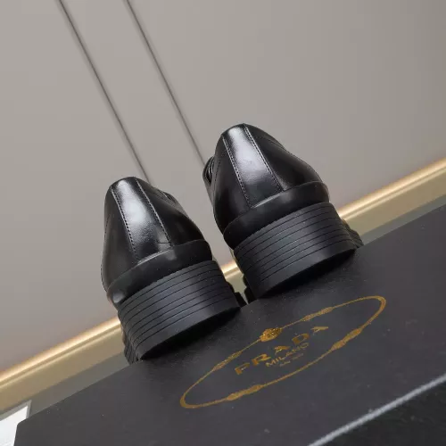 Replica Prada Leather Shoes For Men #1381837 $100.00 USD for Wholesale