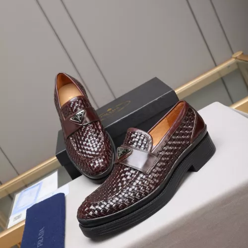 Prada Leather Shoes For Men #1381840 $115.00 USD, Wholesale Replica Prada Leather Shoes