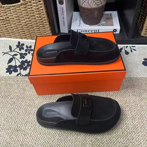 Replica Hermes Slippers For Women #1381870 $82.00 USD for Wholesale