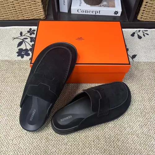Replica Hermes Slippers For Men #1381875 $82.00 USD for Wholesale