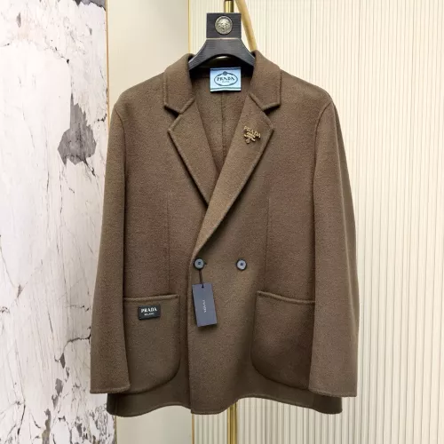 Prada Coat Long Sleeved For Men #1381950 $264.46 USD, Wholesale Replica Prada Coats