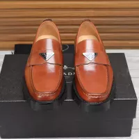 $100.00 USD Prada Leather Shoes For Men #1373402