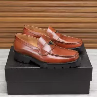 $100.00 USD Prada Leather Shoes For Men #1373402