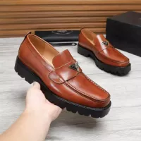 $100.00 USD Prada Leather Shoes For Men #1373402