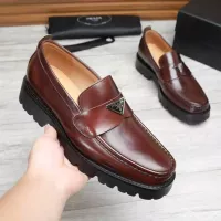 $100.00 USD Prada Leather Shoes For Men #1373403