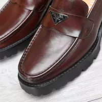 $100.00 USD Prada Leather Shoes For Men #1373403