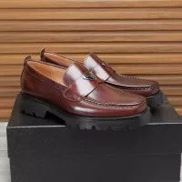 $100.00 USD Prada Leather Shoes For Men #1373403