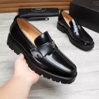 $100.00 USD Prada Leather Shoes For Men #1373404
