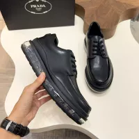 $155.00 USD Prada Leather Shoes For Men #1373441