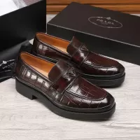 $102.00 USD Prada Leather Shoes For Men #1373519