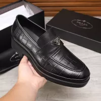 $102.00 USD Prada Leather Shoes For Men #1373520