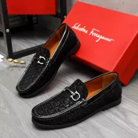 $80.00 USD Salvatore Ferragamo Leather Shoes For Men #1373662