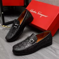 $80.00 USD Salvatore Ferragamo Leather Shoes For Men #1373663