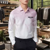 $56.00 USD Prada Shirts Long Sleeved For Men #1374899