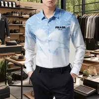 $56.00 USD Prada Shirts Long Sleeved For Men #1374900