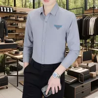 $56.00 USD Prada Shirts Long Sleeved For Men #1374905