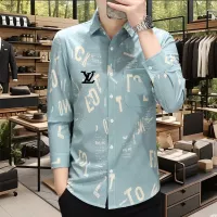 $56.00 USD Louis Vuitton LV Shirts Long Sleeved For Men #1374942