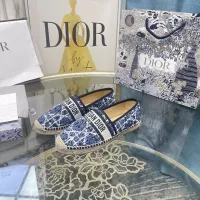 $85.00 USD Christian Dior Flat Shoes For Women #1377883