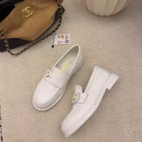 $112.00 USD Chanel Leather Shoes For Women #1378011