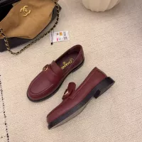 $112.00 USD Chanel Leather Shoes For Women #1378013