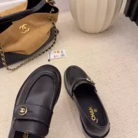$112.00 USD Chanel Leather Shoes For Women #1378016