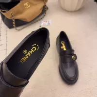 $112.00 USD Chanel Leather Shoes For Women #1378016