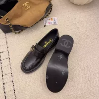 $112.00 USD Chanel Leather Shoes For Women #1378018