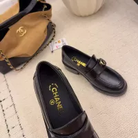 $112.00 USD Chanel Leather Shoes For Women #1378018