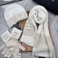 $72.00 USD Chanel Hat and Scarf and Glove Set #1378218