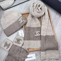 $72.00 USD Chanel Hat and Scarf and Glove Set #1378219