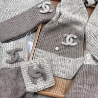 $72.00 USD Chanel Hat and Scarf and Glove Set #1378219