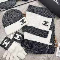 $72.00 USD Chanel Hat and Scarf and Glove Set #1378220