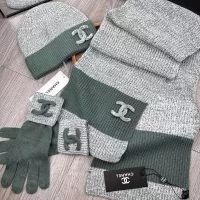 $72.00 USD Chanel Hat and Scarf and Glove Set #1378221