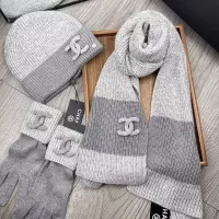 $72.00 USD Chanel Hat and Scarf and Glove Set #1378222