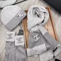 $72.00 USD Chanel Hat and Scarf and Glove Set #1378222