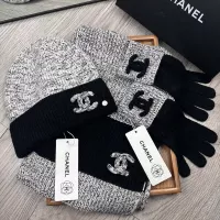 $72.00 USD Chanel Hat and Scarf and Glove Set #1378223