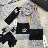 $72.00 USD Chanel Hat and Scarf and Glove Set #1378223