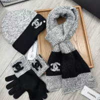 $72.00 USD Chanel Hat and Scarf and Glove Set #1378223