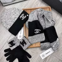 $72.00 USD Chanel Hat and Scarf and Glove Set #1378223