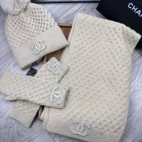 $52.00 USD Chanel Hat and Scarf and Glove Set #1378233