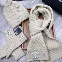 $52.00 USD Chanel Hat and Scarf and Glove Set #1378233