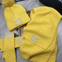 $52.00 USD Chanel Hat and Scarf and Glove Set #1378235