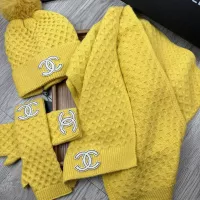 $52.00 USD Chanel Hat and Scarf and Glove Set #1378235