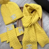 $52.00 USD Chanel Hat and Scarf and Glove Set #1378235