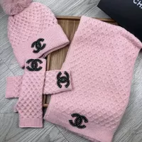 $52.00 USD Chanel Hat and Scarf and Glove Set #1378236