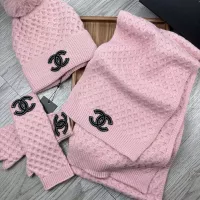 $52.00 USD Chanel Hat and Scarf and Glove Set #1378236
